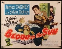 3p738 BLOOD ON THE SUN style B 1/2sh 1945 battle the Japanese with James Cagney in World War II!