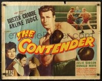 3p758 CONTENDER 1/2sh 1944 barechested boxer Buster Crabbe, Arline Judge, Julie Gibson!