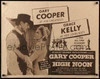 3p815 HIGH NOON 1/2sh R1956 Gary Cooper, Grace Kelley at her loveliest, Fred Zinnemann classic!