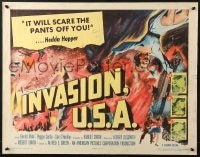 3p829 INVASION U.S.A. 1/2sh 1952 New York topples, San Francisco in flames, Boulder Dam destroyed!