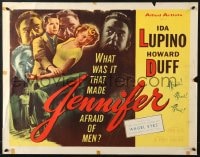 3p834 JENNIFER 1/2sh 1953 what was it that made Ida Lupino afraid of men like Howard Duff!
