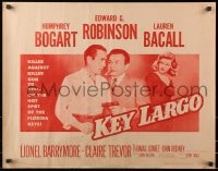 3p837 KEY LARGO 1/2sh R1956 Humphrey Bogart, Lauren Bacall, Edward G. Robinson, John Huston!