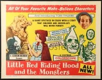 3p851 LITTLE RED RIDING HOOD & THE MONSTERS 1/2sh 1964 really wacky, sure to scare little kids!