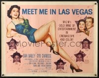 3p868 MEET ME IN LAS VEGAS style A 1/2sh 1956 full-length showgirl Cyd Charisse in skimpy outfit!
