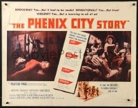 3p900 PHENIX CITY STORY style B 1/2sh 1955 classic noir, it took the military to subdue their sin!