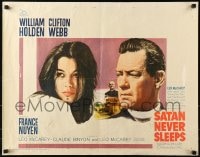 3p921 SATAN NEVER SLEEPS 1/2sh 1962 Leo McCarey, William Holden, Clifton Webb, France Nuyen!