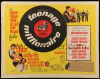 3p952 TEENAGE MILLIONAIRE 1/2sh 1961 Clanton, free record for every teenager who buys a ticket!