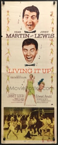 3p159 LIVING IT UP insert 1956 screwballs Dean Martin & Jerry Lewis with stethoscope!