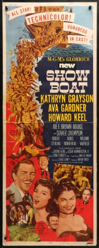 3p233 SHOW BOAT insert 1951 singing Kathryn Grayson, sexy Ava Gardner, Howard Keel, Joe E. Brown