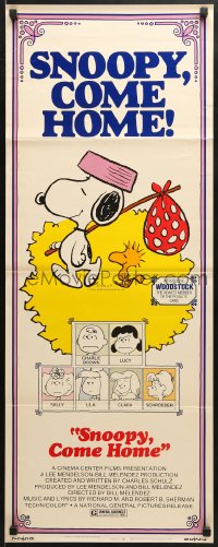 3p235 SNOOPY COME HOME insert 1972 Peanuts, Charlie Brown, great Schulz art of Snoopy & Woodstock!