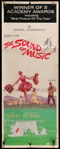 3p241 SOUND OF MUSIC insert 1965 classic Howard Terpning art of Julie Andrews & top cast!