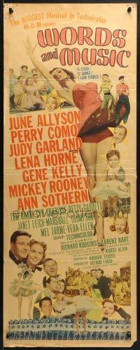 3p296 WORDS & MUSIC insert 1949 Judy Garland, Lena Horne & musical all-stars, Rodgers & Hart bio!