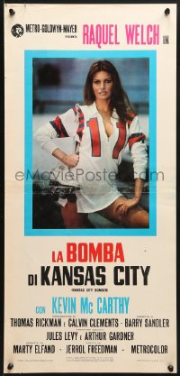 3p400 KANSAS CITY BOMBER Italian locandina 1973 sexy Raquel Welch, the hottest thing on wheels!