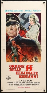 3p405 LAST DAY OF THE WAR Italian locandina 1972 Mos art of Nazi officer about to kill one of his own men!