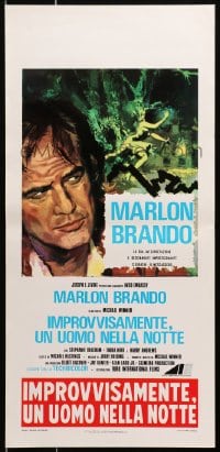 3p434 NIGHTCOMERS Italian locandina 1972 creepy Marlon Brando, Michael Winner English horror!