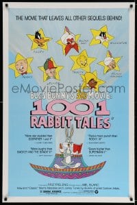 3r597 1001 RABBIT TALES 1sh 1982 Bugs Bunny, Daffy Duck, Porky Pig, Chuck Jones cartoon!