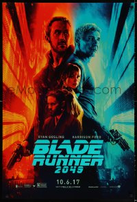 3r643 BLADE RUNNER 2049 teaser DS 1sh 2017 great montage image with Harrison Ford & Ryan Gosling!