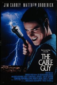 3r651 CABLE GUY DS 1sh 1996 Jim Carrey, Matthew Broderick, directed by Ben Stiller!