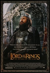 3r198 LORD OF THE RINGS: THE RETURN OF THE KING 27x40 commercial poster 2003 Jackson, Mortenson!