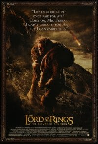 3r197 LORD OF THE RINGS: THE RETURN OF THE KING 27x40 commercial poster 2003 Sam and Frodo!
