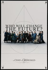 3r698 FANTASTIC BEASTS: THE CRIMES OF GRINDELWALD int'l teaser DS 1sh 2018 who will change the future?