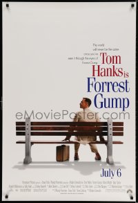 3r710 FORREST GUMP int'l advance 1sh 1994 Tom Hanks sits on bench, Robert Zemeckis classic!