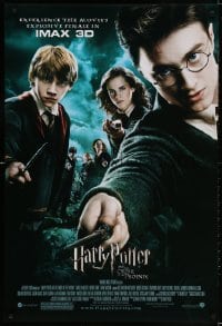 3r744 HARRY POTTER & THE ORDER OF THE PHOENIX IMAX DS 1sh 2007 Radcliffe, experience it in 3D!