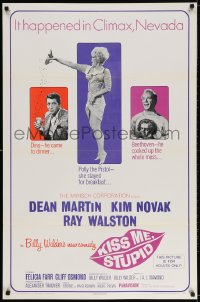 3r797 KISS ME, STUPID 1sh 1965 directed by Billy Wilder, Kim Novak, Dean Martin, Ray Walston!