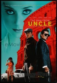 3r814 MAN FROM U.N.C.L.E. advance DS 1sh 2015 Guy Ritchie, Henry Cavill and Armie Hammer!