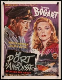 3r128 TO HAVE & HAVE NOT 14x18 Belgian REPRO poster 1990s Humphrey Bogart & Bacall!