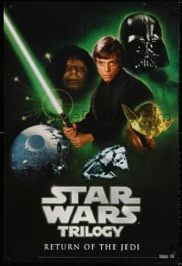 3r148 STAR WARS TRILOGY 27x40 video poster 2004 great images from Return of the Jedi!