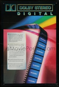 3r494 DOLBY DIGITAL DS 27x40 special poster 1992 surround sound, film strip art!