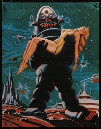 3r504 FORBIDDEN PLANET 2-sided 17x22 special poster 1970s full-length Leslie Nielsen & sexy Anne Francis!