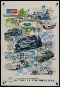 3r507 FORD 24x33 special poster 1980s racing F.A.R. into the future, art of their racing teams!
