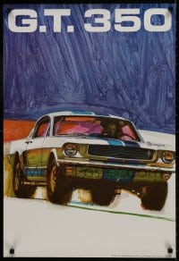 3r506 FORD 21x30 special poster 1990s artwork of the great Mustang G.T. 350 by K. Bartell!