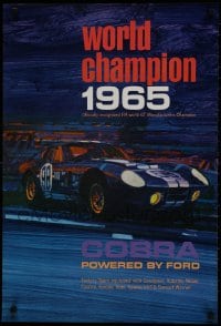 3r505 FORD 20x30 special poster 1990s great art of the 1965 world champion Cobra!