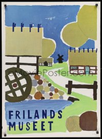 3r260 FRILANDSMUSEET 24x34 Danish museum/art exhibition 1969 farmhouses, mills, and a poorhouse!