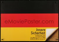 3r389 INNERE SICHERHEIT 23x33 German stage poster 1990 Daniel Doppler play, Holger Matthies art!