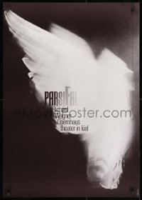 3r421 PARSIFAL 23x33 German stage poster 1990s Holger Matthies art of a bird in flight!