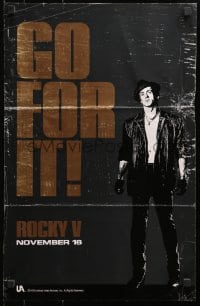 3r560 ROCKY V 16x24 special poster 1990 Sylvester Stallone, John G. Avildsen boxing sequel!