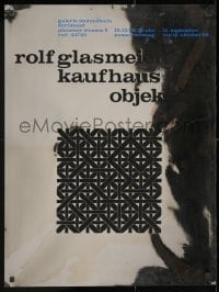 3r302 ROLF GLASMEIER KAUFHAUS OBJEKTE foil 24x32 German museum/art exhibition 1968 art by Glasmeier!