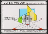 3r303 ROMAN WEYL 24x33 German museum/art exhibition 1992 stage design by the artist!