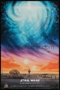 3r578 STAR WARS CELEBRATION IV 24x36 special poster 2007 Luke Skywalker on Tatooine by Alvin!