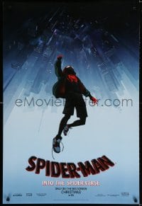 3r921 SPIDER-MAN INTO THE SPIDER-VERSE teaser DS 1sh 2018 Nicolas Cage in title role, Steinfeld!