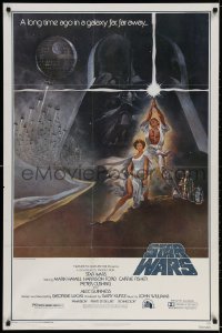 3r932 STAR WARS style A fourth printing 1sh 1977 George Lucas classic epic, art by Tom Jung!