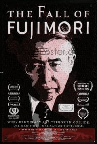 3r950 FALL OF FUJIMORI 24x36 1sh 2006 close-up, documentary about the government in Peru!