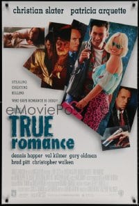 3r966 TRUE ROMANCE DS 1sh 1993 Christian Slater, Patricia Arquette, by Quentin Tarantino!