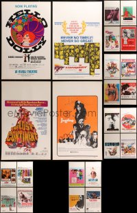 3s010 LOT OF 24 WINDOW CARDS 1960s great images from a variety of different movies!