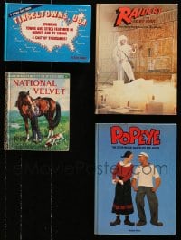 3s037 LOT OF 4 HARDCOVER BOOKS 1970s-1980s Raiders of the Lost Ark, National Velvet & more!