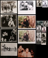 3s372 LOT OF 18 COLOR AND BLACK & WHITE 8X10 REPRO PHOTOS FROM JUNGLE MOVIES 1980s Tarzan & more!